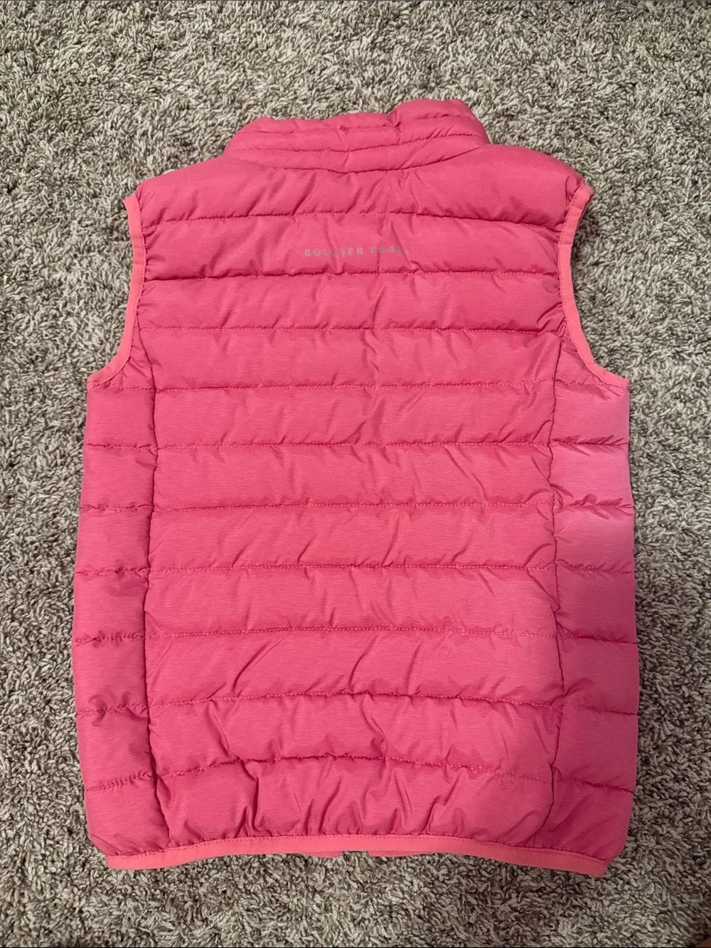 Bright Pink kids Quilted Puffer Vest